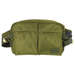 Sacai Army Green Nylon Cross-Body Belt Bag