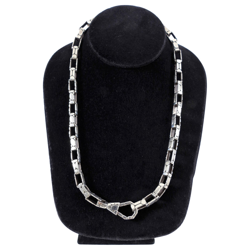 John Hardy Vintage Sterling Silver Box Chain Necklace
