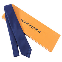 Load image into Gallery viewer, Louis Vuitton Blue Silk Monogram Men’s Tie in Box
