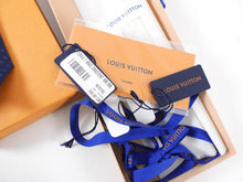 Load image into Gallery viewer, Louis Vuitton Blue Silk Monogram Men’s Tie in Box
