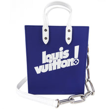 Load image into Gallery viewer, Louis Vuitton AW 2021 Virgil Abloh Blue Sac Plat XS Crossbody Bag
