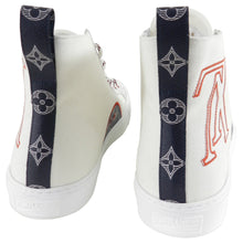 Load image into Gallery viewer, Louis Vuitton White Tattoo High Top Sneaker Boot - 11
