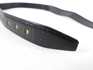 MCM Vintage Black Logo Belt - 80 / 32