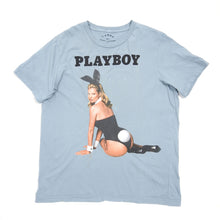 Load image into Gallery viewer, Marc Jacobs Blue Kate Moss Playboy Tee Size Large
