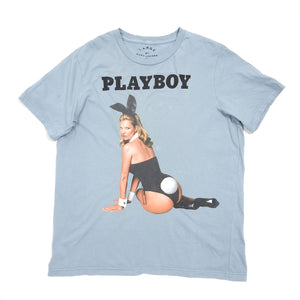 Marc Jacobs Blue Kate Moss Playboy Tee Size Large