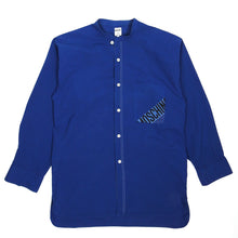 Load image into Gallery viewer, Moschino Blue Collarless Shirt Size 50

