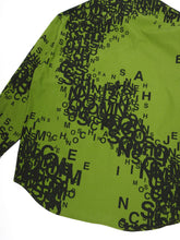 Load image into Gallery viewer, Moschino Jeans Green Script Shirt Large
