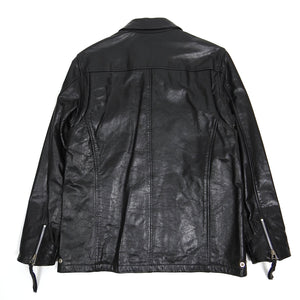 Neighborhood Black Leather Jacket Large