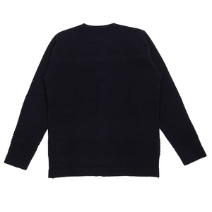 Norse Projects Navy Wool Zip Knit Medium