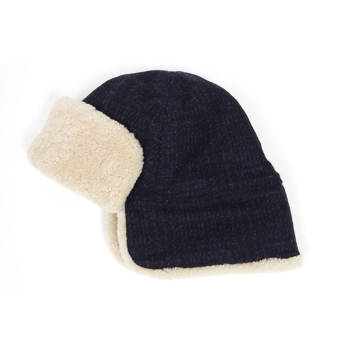 Oliver Spencer Sheepskin Hat Navy M/L