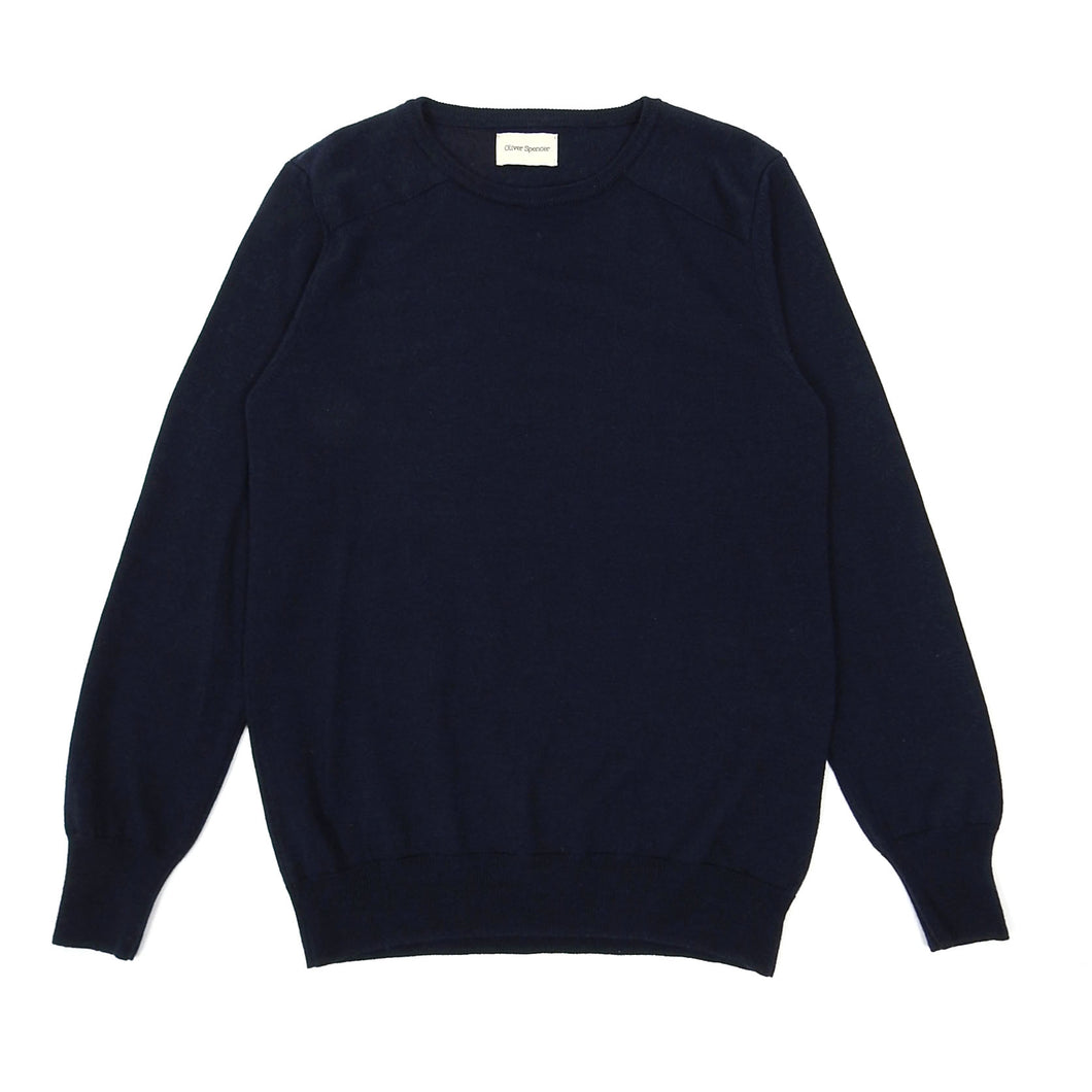 Oliver Spencer Navy Wool Knit Small