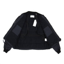 Load image into Gallery viewer, Our Legacy Navy Coated Bomber Jacket Size 46
