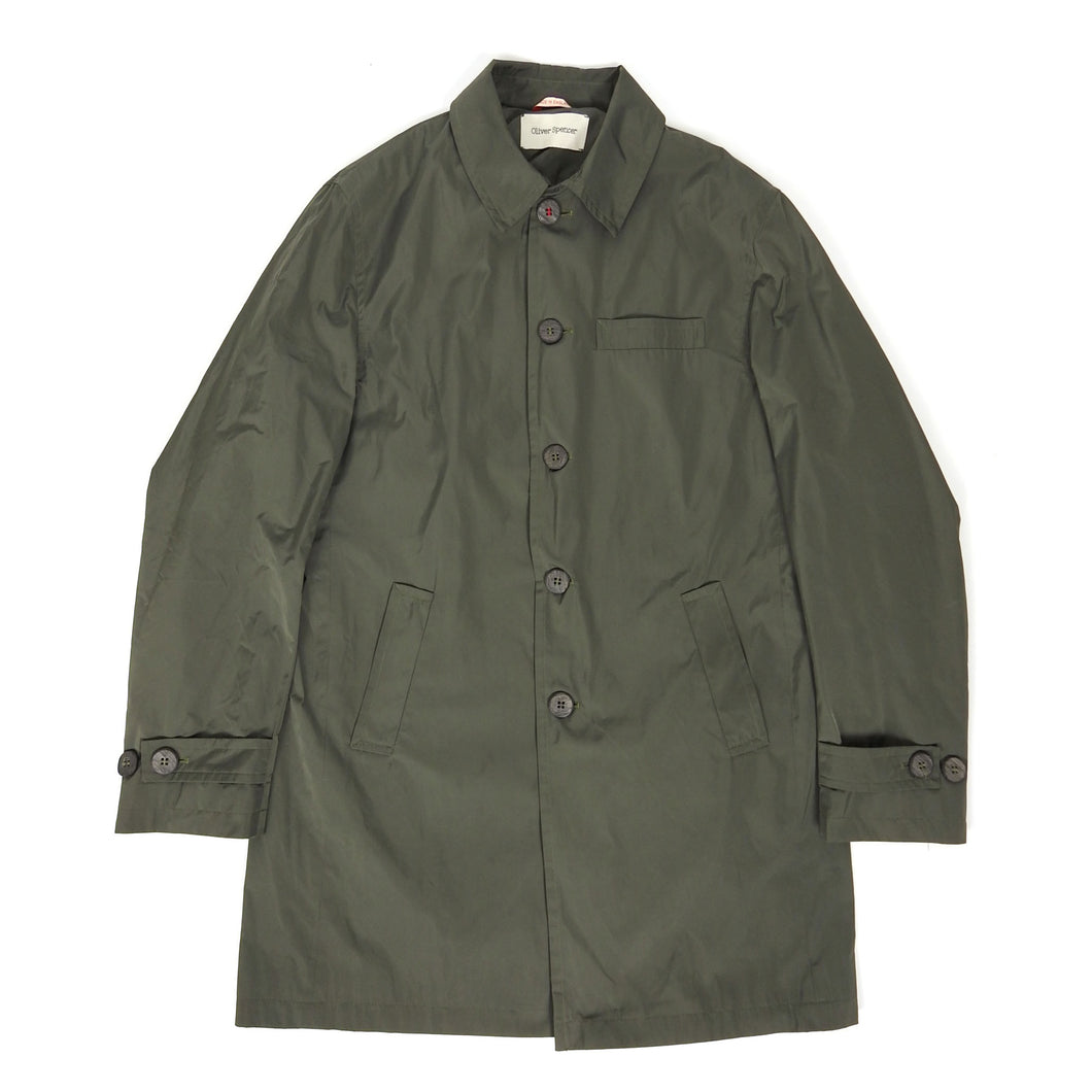 Oliver Spencer Coat Green Size 40