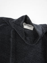 Load image into Gallery viewer, Our Legacy Grey Melange Velour Mock Neck Size 46
