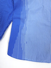 Load image into Gallery viewer, Prada Blue Striped Shirt Size 43 || 17 
