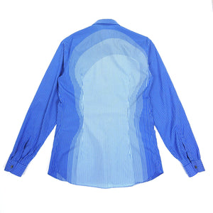 Prada Blue Striped Shirt Size 43 || 17 