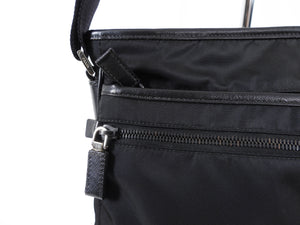 Prada Black Nylon Tessuto Messenger Bag