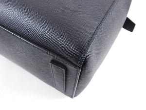 Prada Black Saffiano Leather XL Zippered Executive Tote Bag