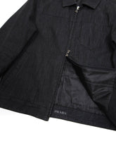 Load image into Gallery viewer, Prada Charcoal Denim Jacket Size 48
