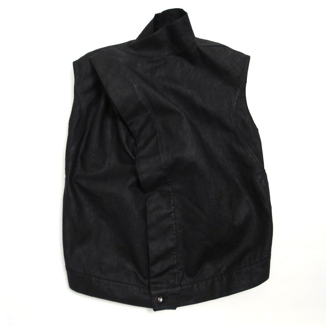 Rick Owens DRKSHDW Black Exploder Sleeveless Jacket Large
