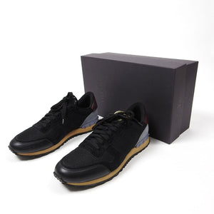 Valentino Black/Grey Stud Heel Sneakers Size 41.5