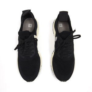 Rick Owens x Veja V-Knit Black Pierre Sneaker Size 45