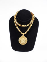 Load image into Gallery viewer, Versace Gold Chain Medusa Medallion Necklace
