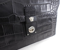 Load image into Gallery viewer, Gianni Versace Vintage 1990’s Croc Embossed Wristlet Clutch Bag
