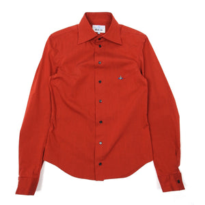 Vivienne Westwood Red Embroidered Logo Shirt Size 3