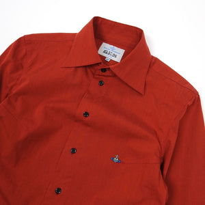 Vivienne Westwood Red Embroidered Logo Shirt Size 3
