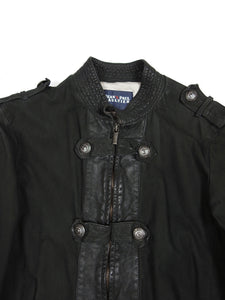 Jean’s Paul Gaultier Grey Leather Zip Jacket Size 50