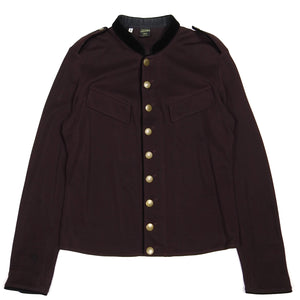 Jean Paul Gaultier Burgundy Military Button Up Shirt Size 16 || 41