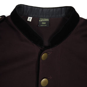 Jean Paul Gaultier Burgundy Military Button Up Shirt Size 16 || 41