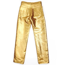 Load image into Gallery viewer, Yves Saint Laurent Rive Gauche Gold Trousers Size 42 (Fits 29&quot; Waist)

