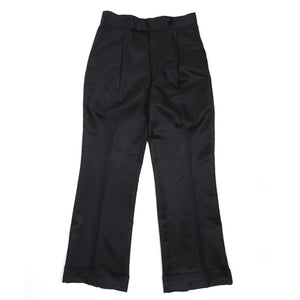 Yves Saint Laurent Rive Gauche BlackSilk Blend Trousers Size 42 (US 28)
